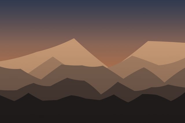 Stylised landscape for A day high in the Făgăraș