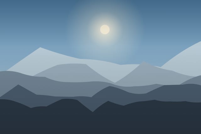 Stylised landscape for E-bike day on the forest trails