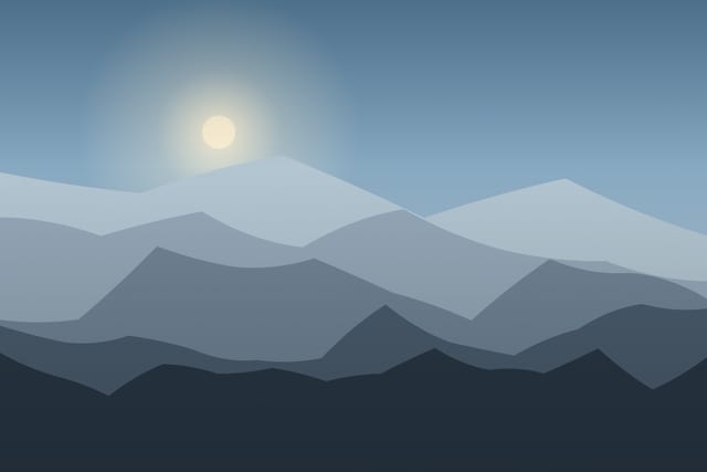 Stylised landscape for A day high in the Făgăraș
