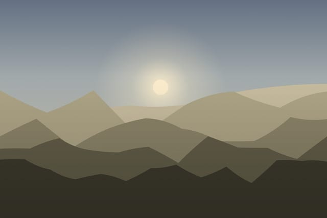 Stylised landscape for Castles and the border they were built to hold