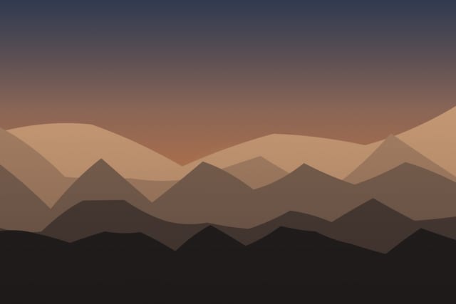 Stylised landscape for The red deer rut, from the forest edge