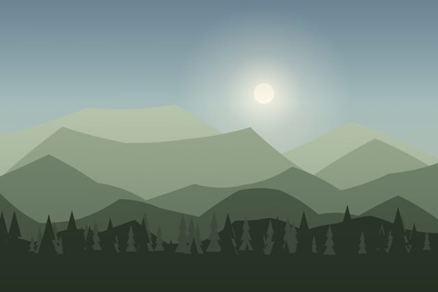 Stylised landscape for Castles and the border they were built to hold