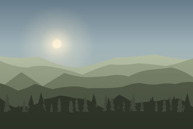 Stylised landscape for Nature photography day with a naturalist