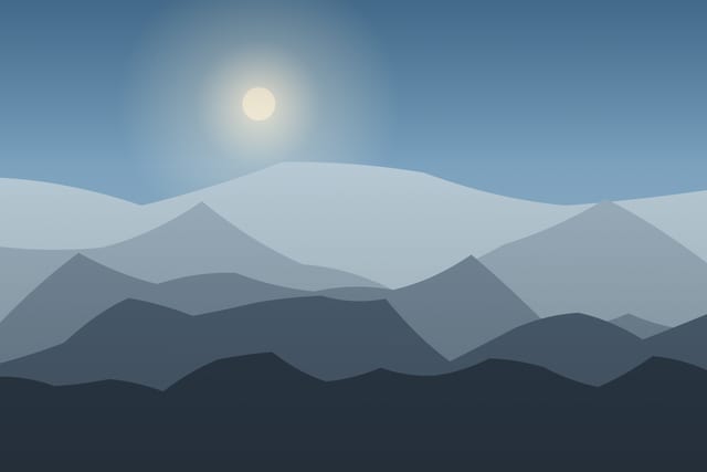 Stylised landscape for Ciucaș: the wind-carved rock formations