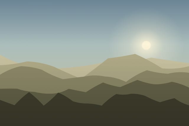 Stylised landscape for Viscri and the Saxon villages: fortified churches and working farms