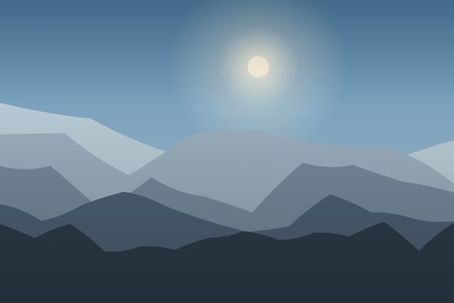 Stylised landscape for A day high in the Făgăraș