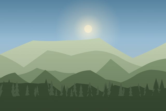 Stylised landscape for Nature photography day with a naturalist