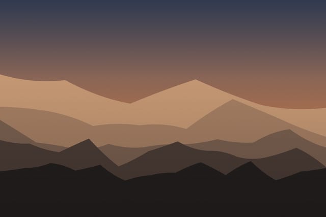 Stylised landscape for Zărnești gorge and the Piatra Craiului ridge