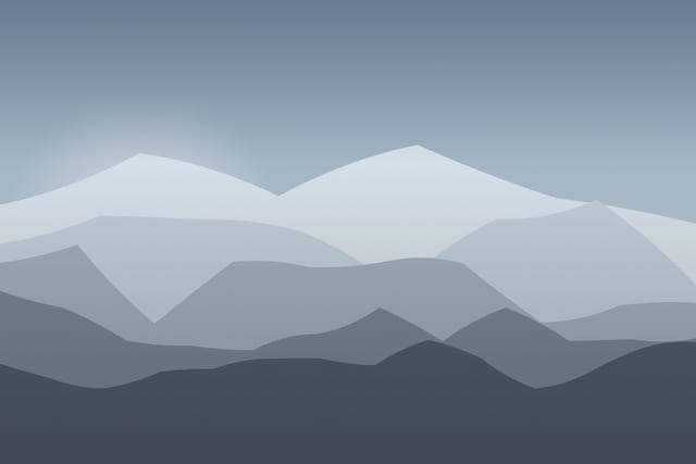 Stylised landscape for The Bucegi plateau, the Sphinx and Babele