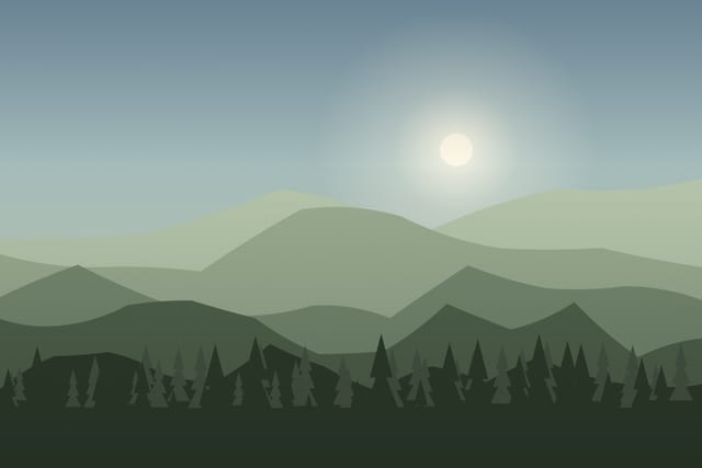 Stylised landscape for Nature photography day with a naturalist
