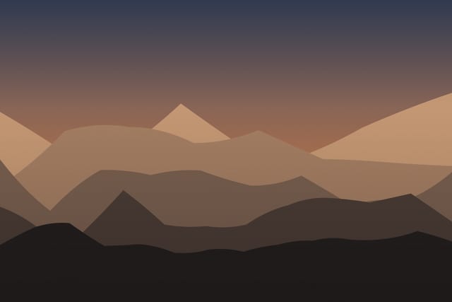 Stylised landscape for Piatra Mare forest walk and the waterfall