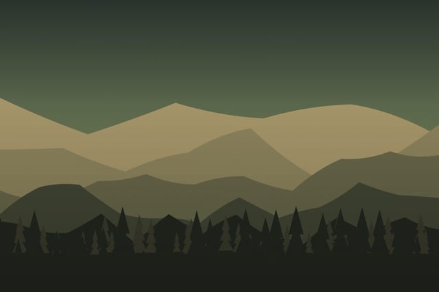 Stylised landscape for Tracks and signs: reading the forest with a biologist