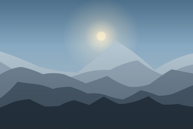 Stylised landscape representing Făgăraș