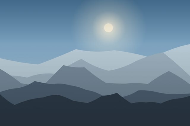 Stylised landscape for The Bucegi plateau, the Sphinx and Babele