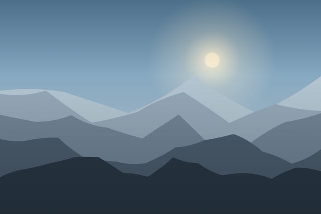 Stylised landscape for Birdwatching morning with a naturalist