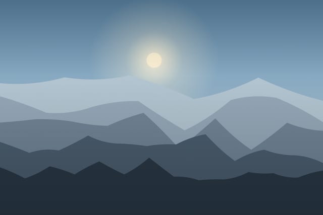 Stylised landscape for A day high in the Făgăraș